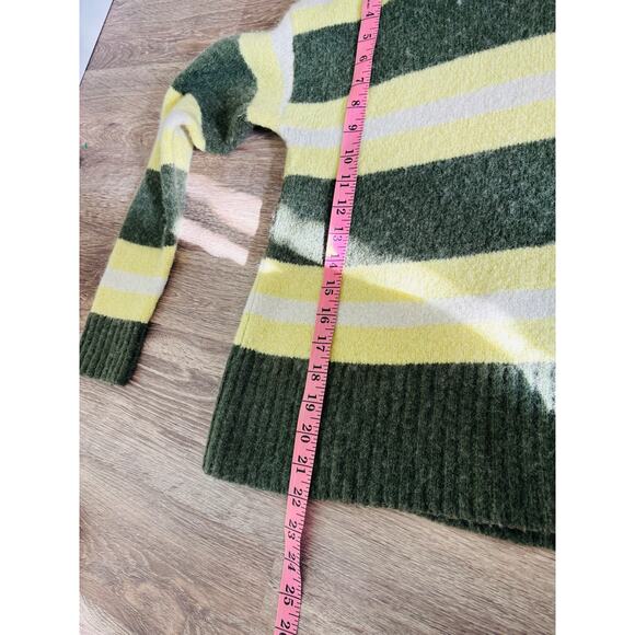 Madewell Wool Blend Striped Sweater Size Medium - Picture 9 of 9